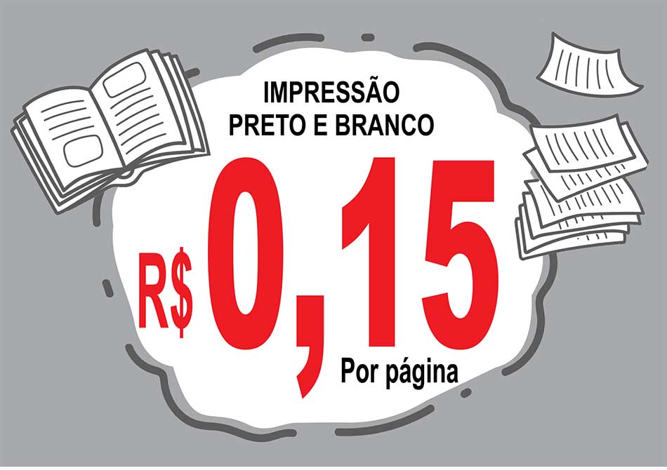 preco apostila preto e branco